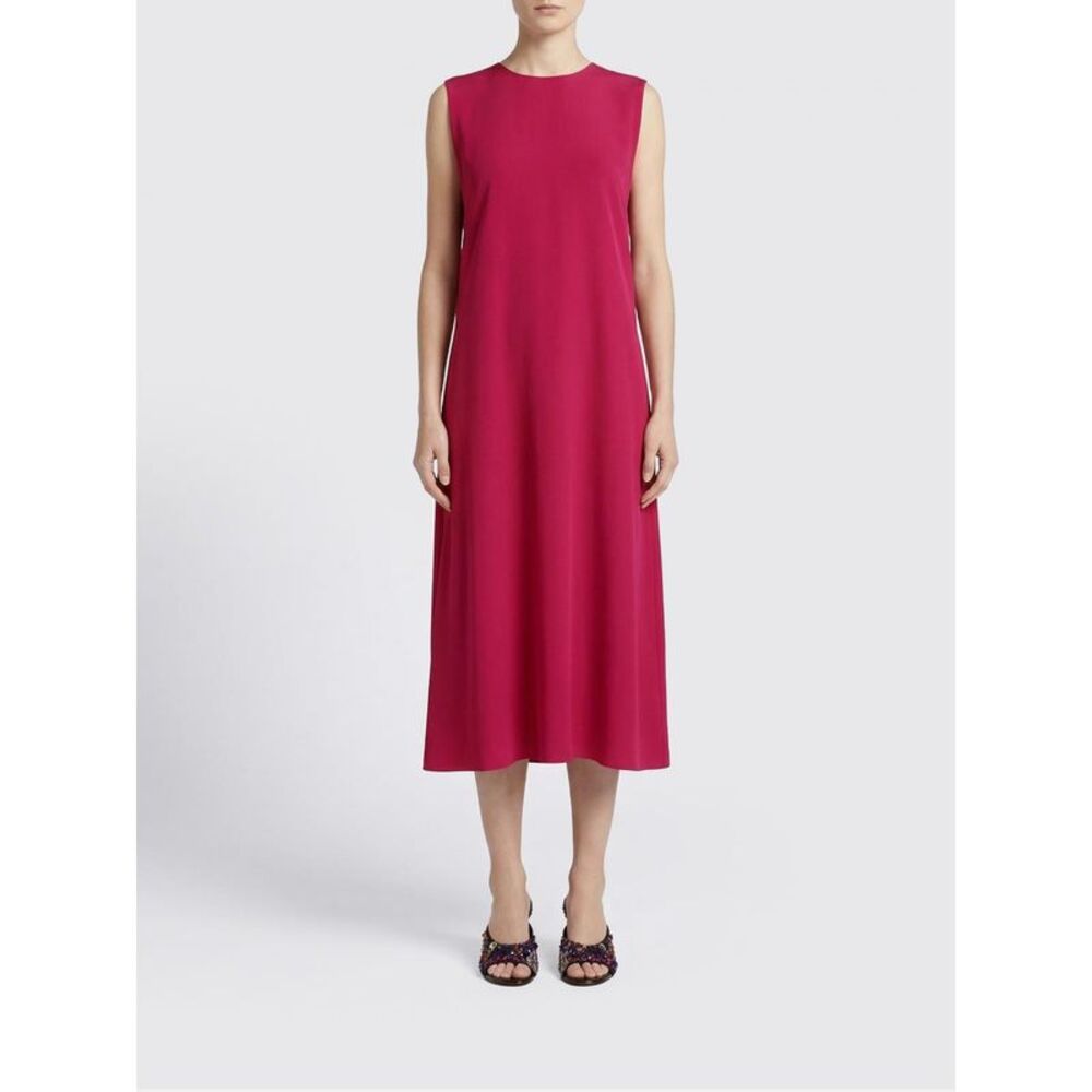 Dries Van Noten Women Satin Midi Dress Dries Van Noten